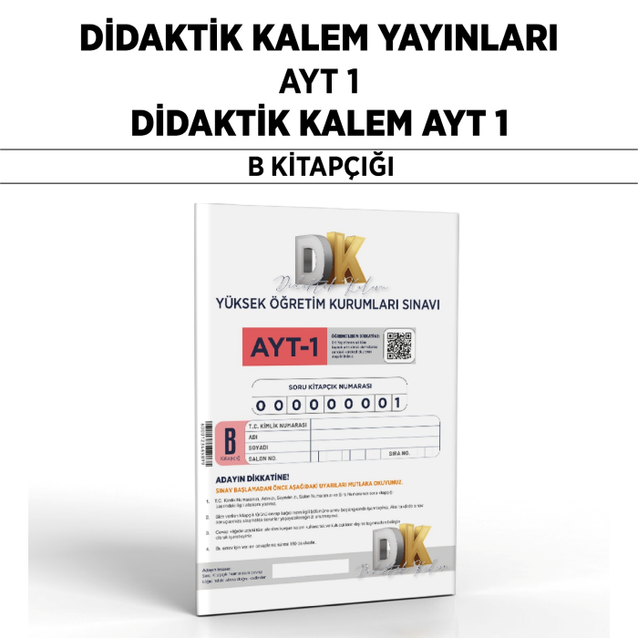 DİDAKTİK KALEM YKS AYT SNV 1-B - 25-26